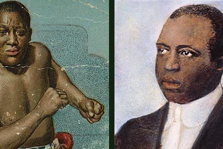 Jack Johnson, left, fought Jim Jeffries for more than the undisputed heavyweight title; Scott Joplin aspired to more than "King of Ragtime" renown.