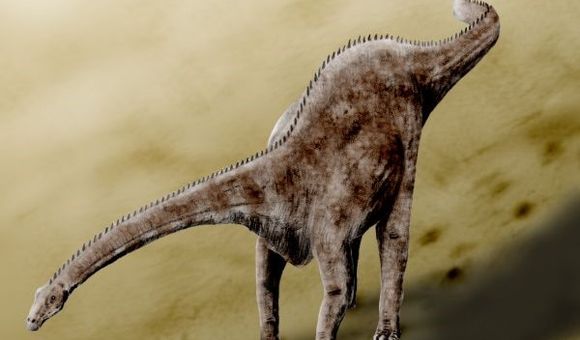 Many artists work hard to bring dinosaurs to life with accurate details, but often products can be out dated or be careless with details like how Diplodocus held their necks. (© N. Tamura CC BY-NC-ND 3.0)