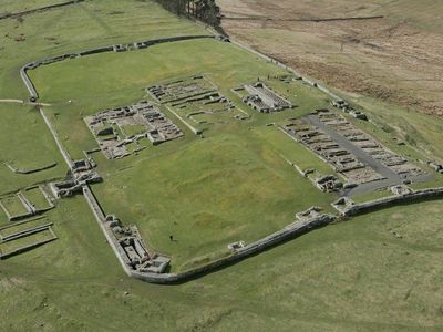 The free online map highlights sites spanning&nbsp;prehistoric times to the modern era, including this Roman fort next to Hadrian&#39;s Wall.