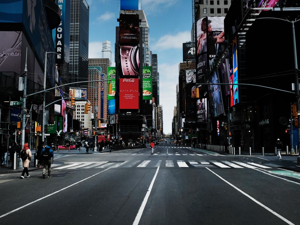 Empty Times Square