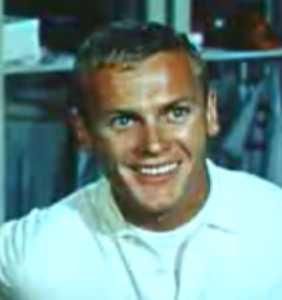 Tab Hunter from the trailer for the film Damn Yankees
