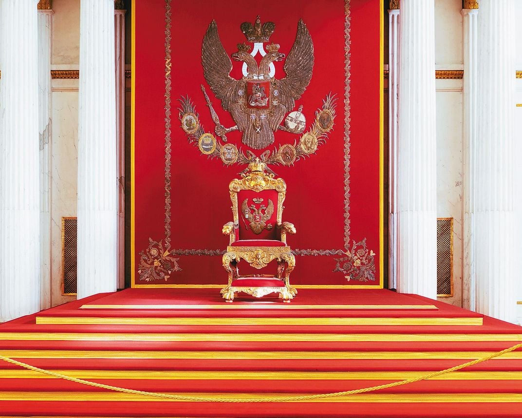 Throne of Nicholas II, in St. Petersburg