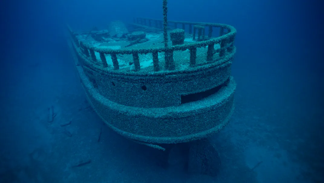 Stern of the Africa shipwreck
