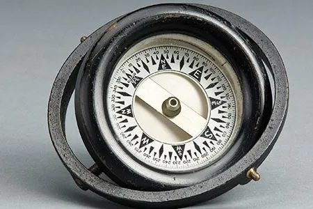 Merchant seaman Waldemar Semenov used this compass to steer toward safety.