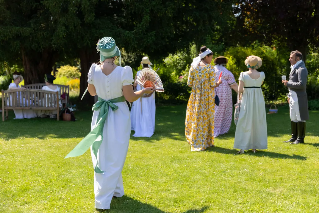 Visitors at Dress Up Day at Jane Austen's House by Luke Shears