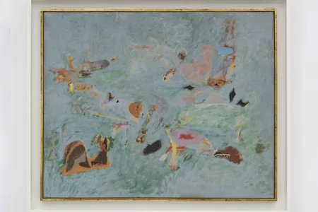 Conservators discovered this painting,&nbsp;Untitled (Virginia Summer),&nbsp;beneath another work by Gorky,&nbsp;The Limit&nbsp;(1947). The artist&#39;s relatives had previously noticed sections&nbsp;of&nbsp;The Limit&nbsp;peeling up at the corners, revealing bright blue paint&nbsp;below.