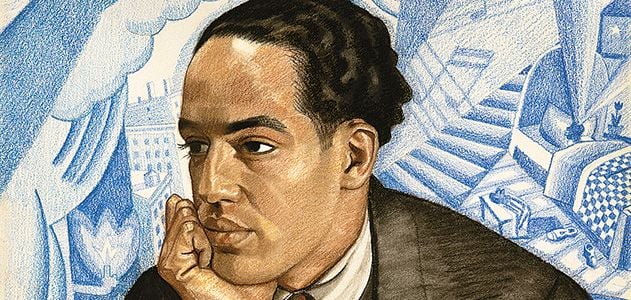 Langston Hughes is one of the many poets featured in the National Portrait Gallery's "Poetic Likeness" exhibition.