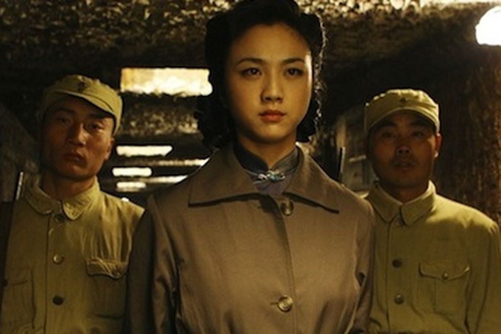 A still from Ang Lee’s film shows the young woman at the center of the plot to assassinate a man.