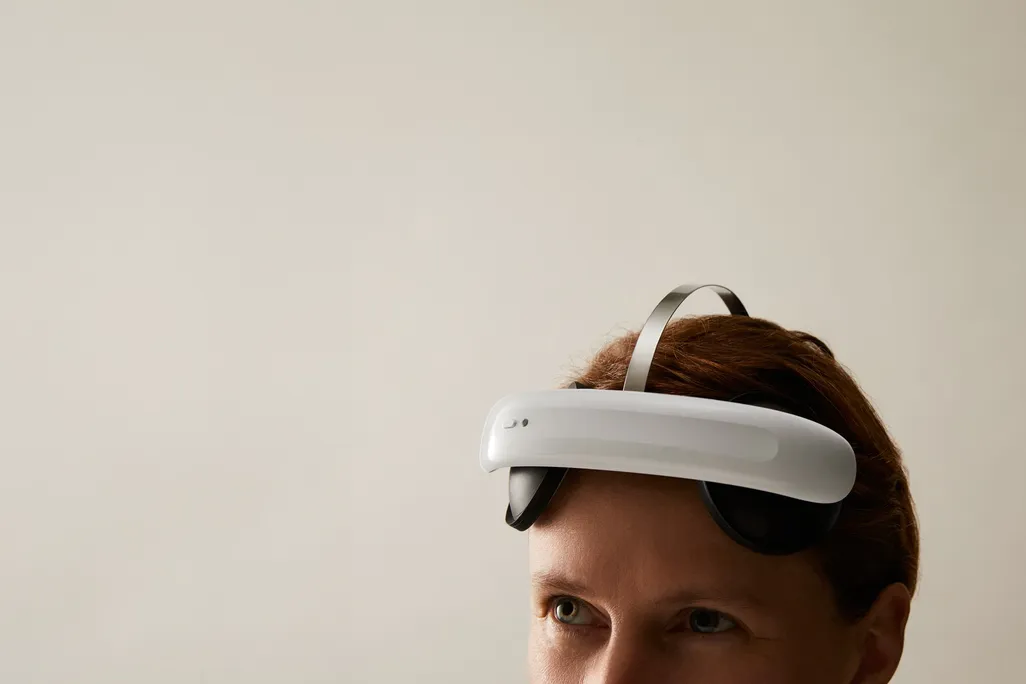 person with the headset