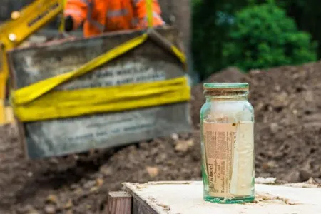 A Victorian era time capsule marks one of the project's most unique early finds