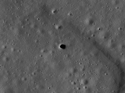 Features like the Marius Hills pit could be skylights in lava tubes that could one day house underground moon bases.