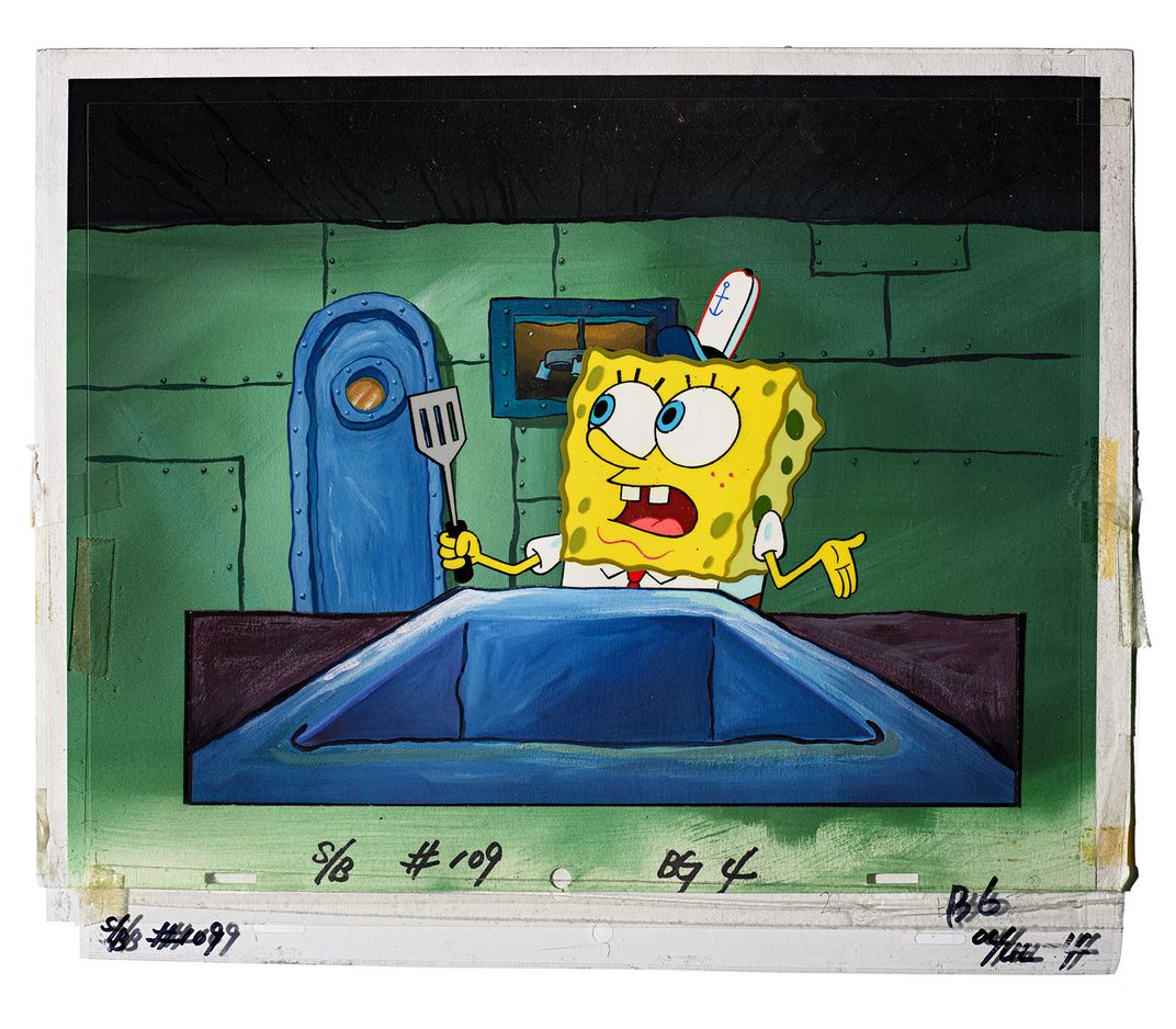 SpongeBob SquarePants animation cell, 1999