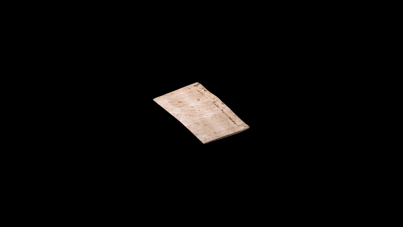 A gif animation of the virtual unfolding process