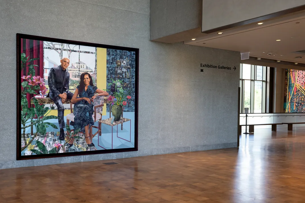 The Obamas: Springing Forth by Njideka Akunyilil Crosby