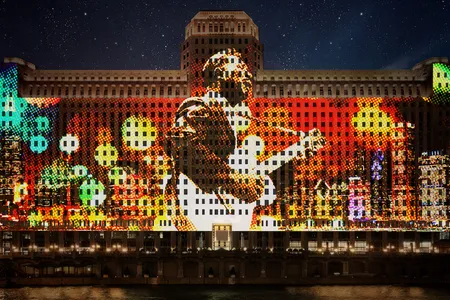 Under a new initiative, a digital art installation will cover the facade of Chicago's Merchandise Mart.