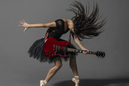 Sofia Liñares in a promotional photo for Black Sabbath: The Ballet, the Birmingham Royal Ballet&#39;s new show honoring the city&#39;s legendary heavy metal band