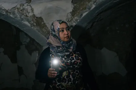 Salih reports that ISIS “looted all movable objects” from this tunnel at ancient Nineveh.
