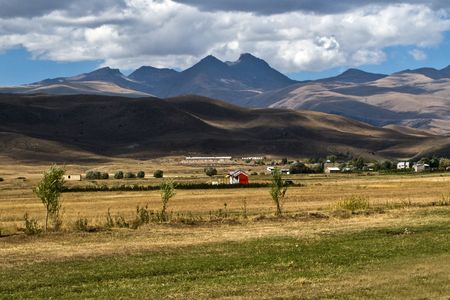 The Armenian countryside on the road from Yerevan to Vanadzor.