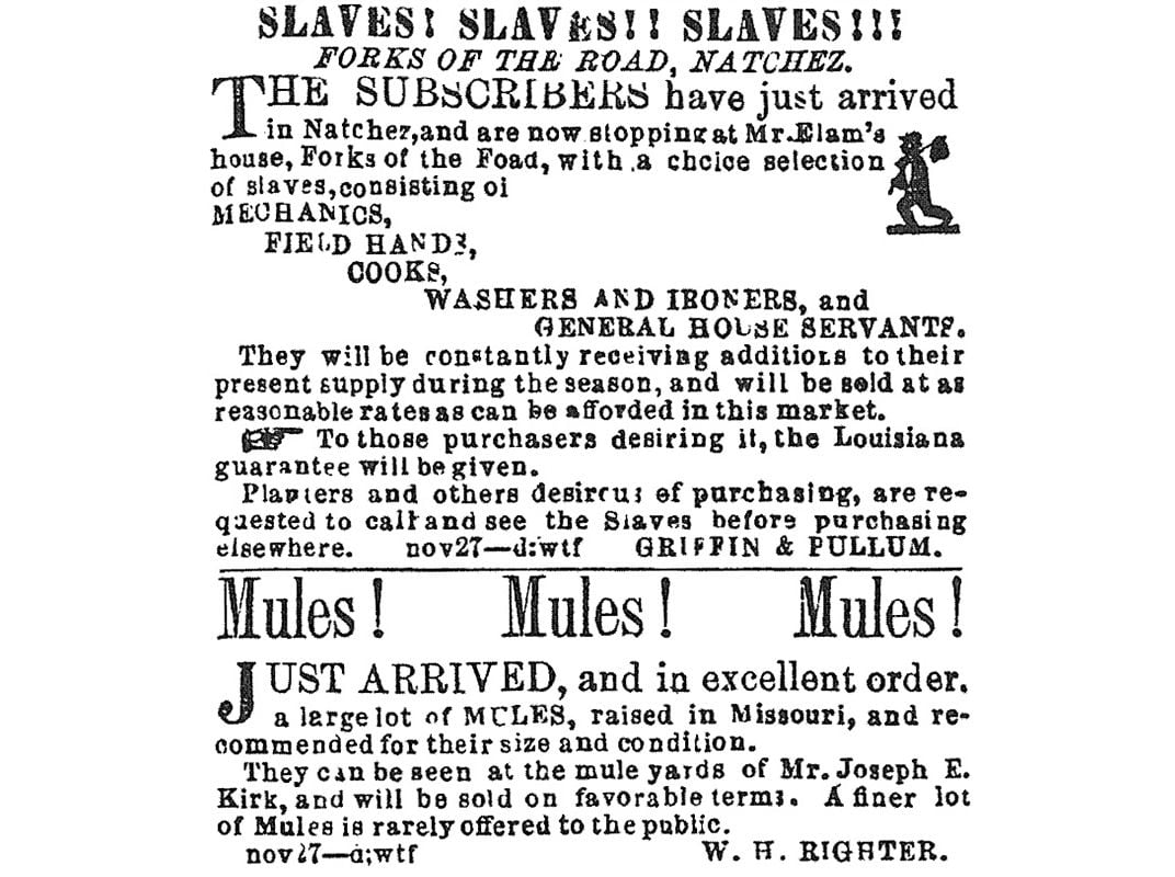 1828 Washington DC newspaper with AD offering 3 BLACK GIRLS FOR SALE as SLAVES 