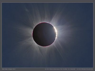 An image of a 2013 total eclipse, which Eclipse Soundscapes will use as a reference for this year's.