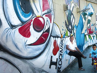 Marcos Rodrigo Neves says that his passion for creating street art saved him from gangs and drugs.