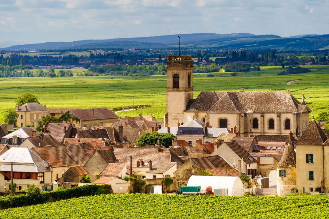 The village of Pommard, famous for its wines