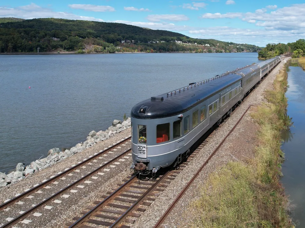 20th Century Limited chugging along the Hudson