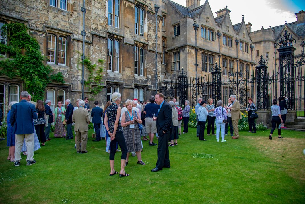 Welcome reception at Merton College. Credit: Wade Jennings