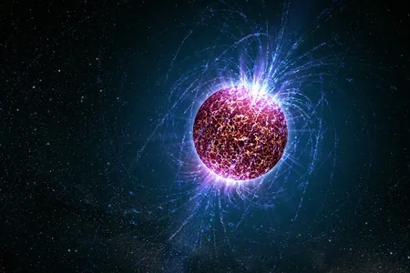 Artist's conception of a neutron star.