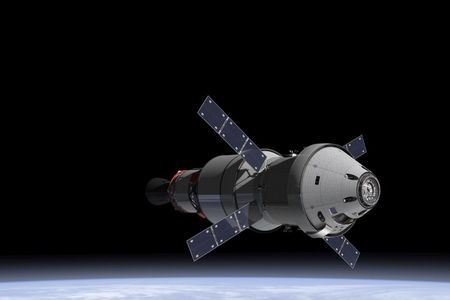 Unlike the Apollo spacecraft, Orion will have solar panels to help power longer space journeys, as shown in this concept art of the spacecraft orbiting Earth.