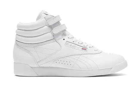 Reebok marketed their slim, pliable Freestyle shoes to aerobics lovers in the 1980s.