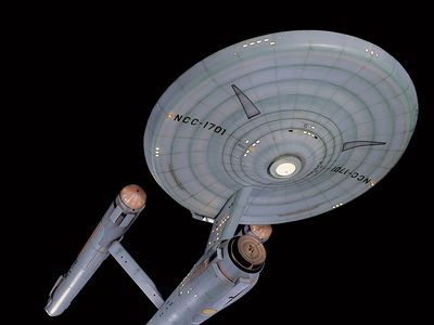The sleek 11-foot model of the Enterprise had been seen in the 1966-69 television series Star Trek. 