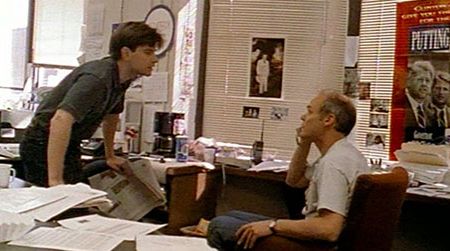 George Stephanopoulos and James Carville in The War Room.