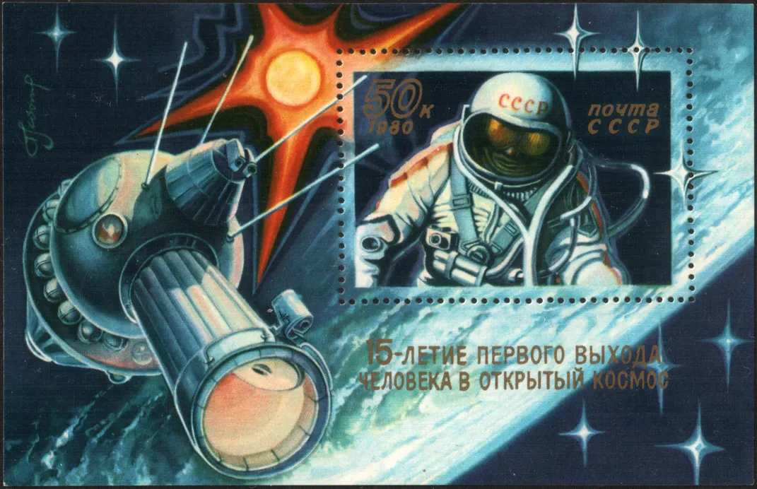 Soviet Space Stamp