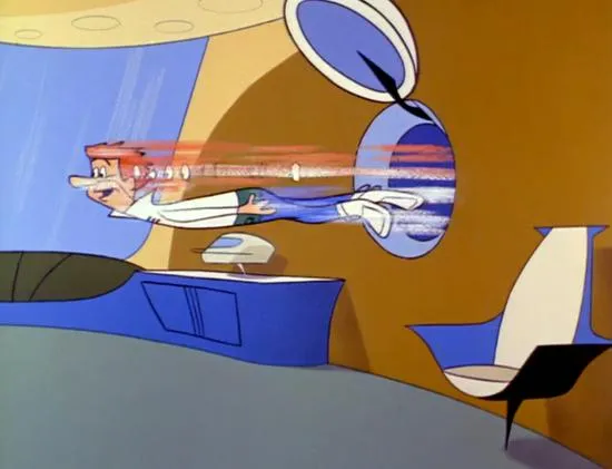 George is thrown from a pneumatic tube (1963)