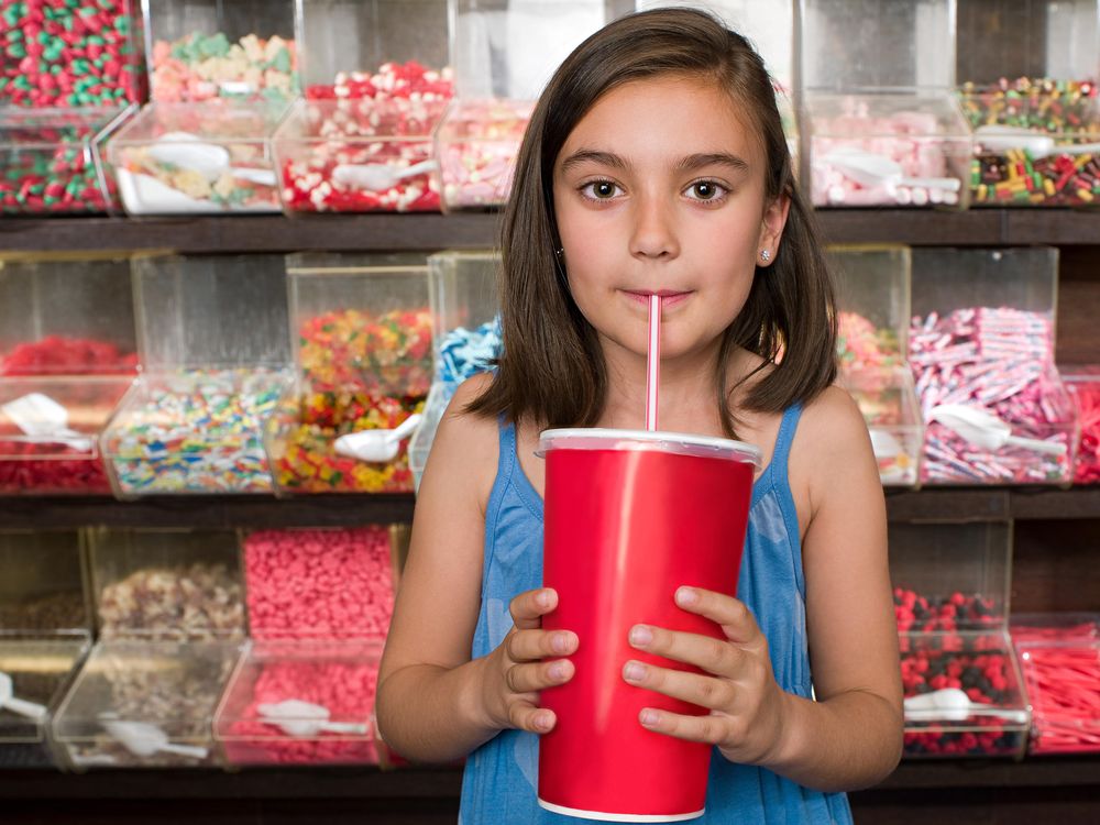 Girl Drinking Soda