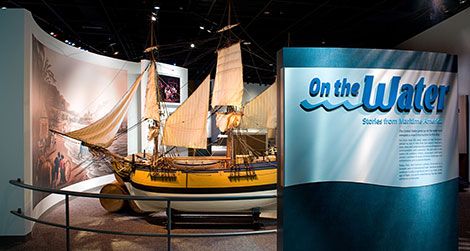 At the exhibition "On the Water," learn about pirates.