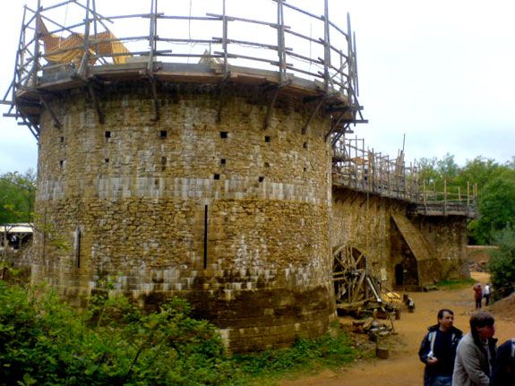 The Medieval castle Guedelon in 2009