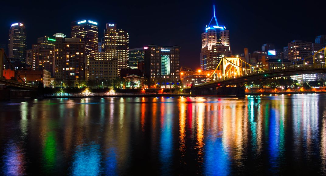 PIttsburgh's North Shore on a beautiful night | Smithsonian Photo ...