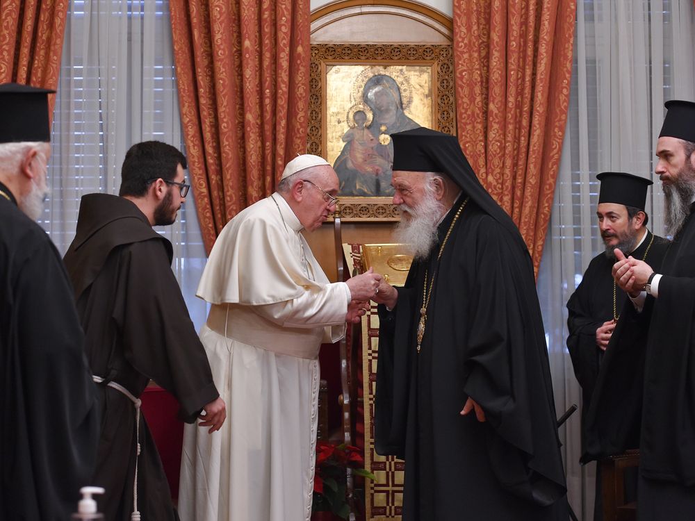 Pope Francis and Greek Archbishop