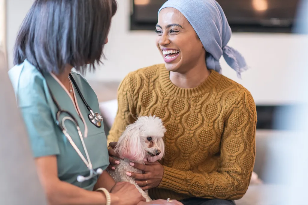 Dog and Cancer Patient