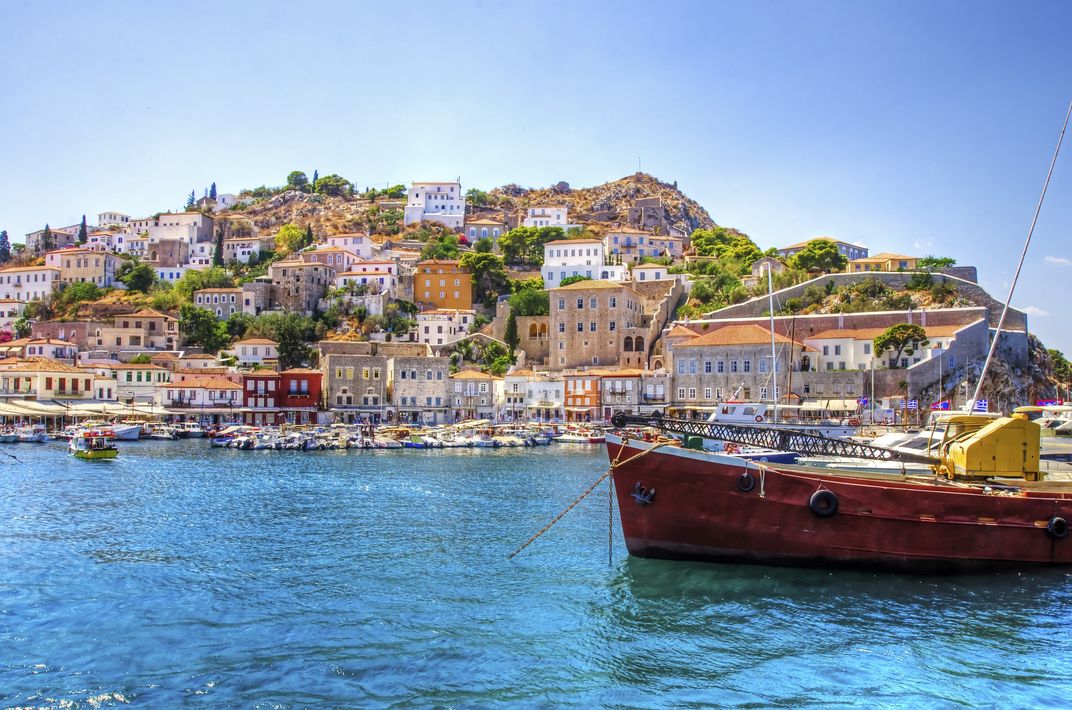 The lovely island town of Hydra