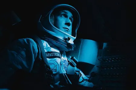 Ryan Gosling as Neil Armstrong in First Man.