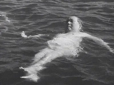 Mao swimming in the Yangtze at the age of 72. His fat made him extremely buoyant.