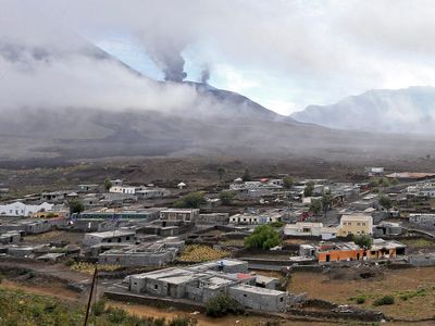 The town of Portelo, in the shadow of the Pico do Fogo volcano, is now all but gone.