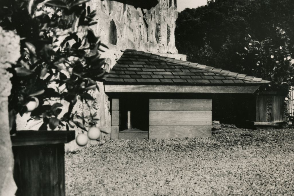 Historic doghouse at the Bergers’ home