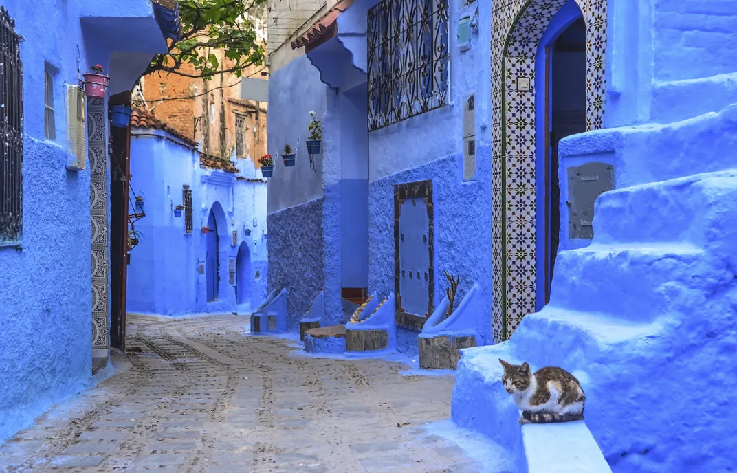 The "blue city" of Chefchaouen, Morocco