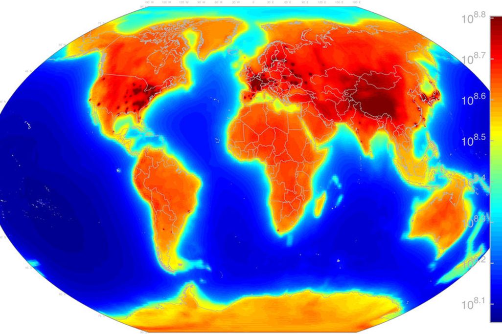 Antineutrino map