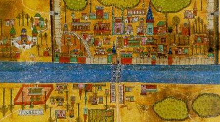 An Arab city of the early medieval period. Urban centers in the Middle East were of a size and wealth all but unknown in the Christian west during this period, encouraging the development of a large and diverse fraternity of criminals.