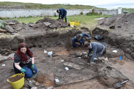 Excavation at Burghead